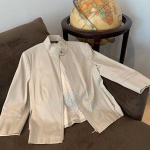 Caroll Beige Three-Quarter Sleeve Jacket